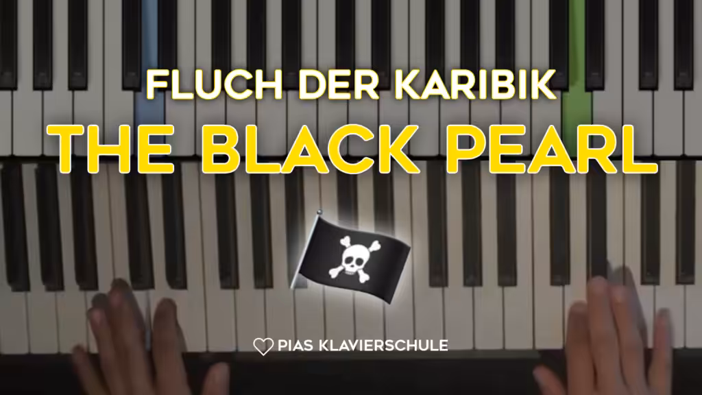 Thumbnail: Fluch der Karibik The Black Pearl Klavier lernen Übe-Tutorial – Pias Klavierschule